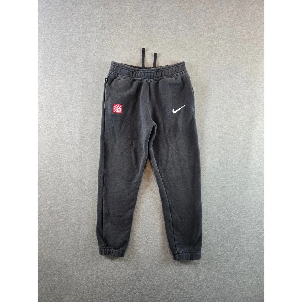 Nike Liverpool FC Joggers Kids Medium Dark Gray Fleece Sweatpants FQ3461-070
